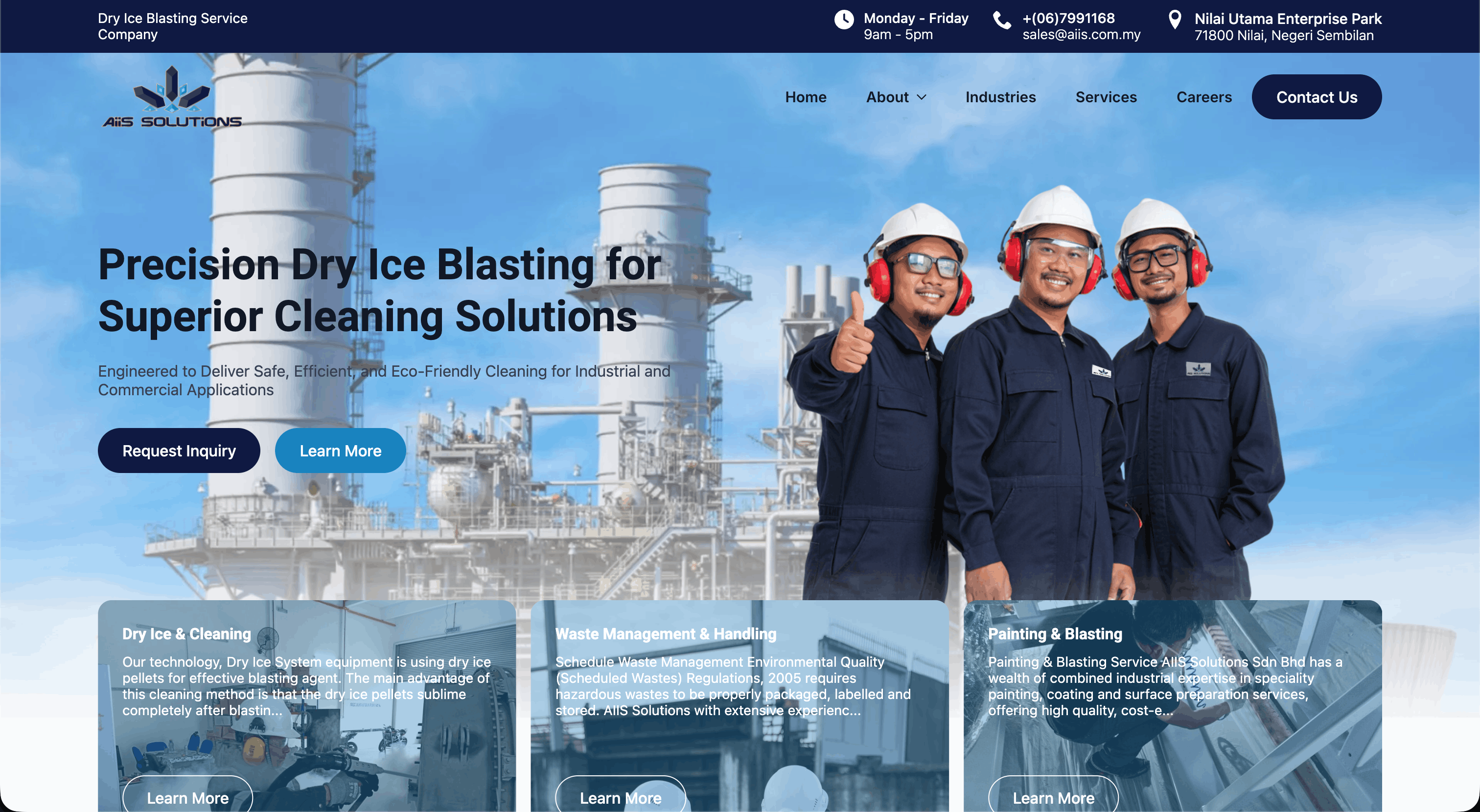 AIIS Solutions - Dry Ice Blasting